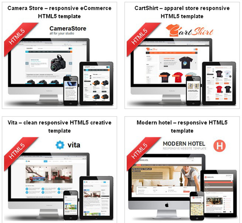 HTML5 Responsive Twitter Bootstrap templates